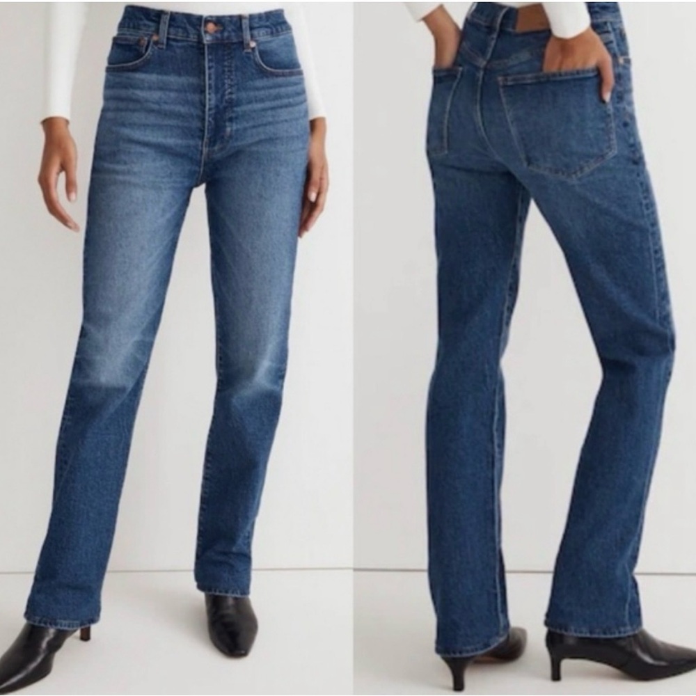 Madewell Women's 90s Straight Leg Jeans - Dark Blue